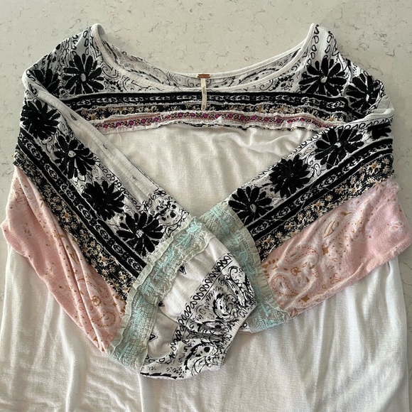 FREE PEOPLE Oversized Peasant Blouse - Picture 1 of 4